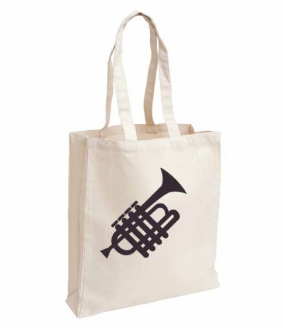 กระเป๋าผ้าพิมพ์ลาย Trumpet bag